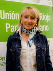 Coordinadora Territorial del Partido Riojano en Logroño, Gloria León.