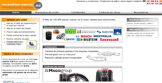 Tienda de venta online de neumáticos de Delticom.