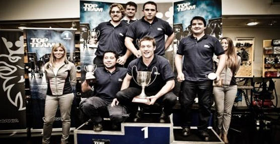 Equipo ganador del Scania Top Team 2011.