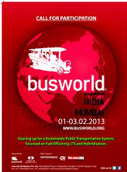 Cartel de Busworld India 2013.