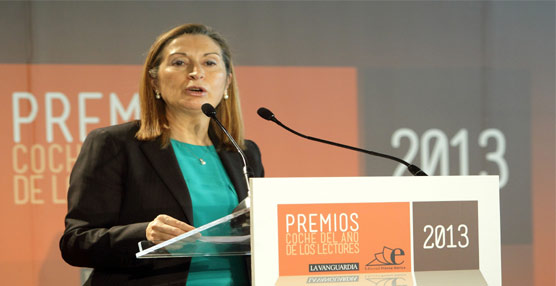 La ministra de Fomento, Ana Pastor, durante la entrega de premios en la que destacó la importancia de la logística.