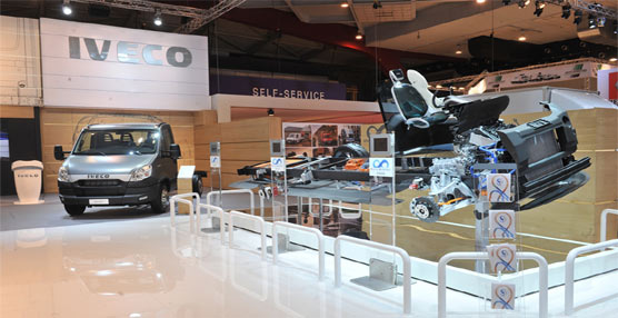 Una imagen del stand que Iveco tendrá en Transportec 2013.