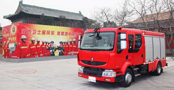 Renault Trucks entrega dos Midlum a la Ciudad de Pekín para lleva a cabo servicios de extinción de incendios