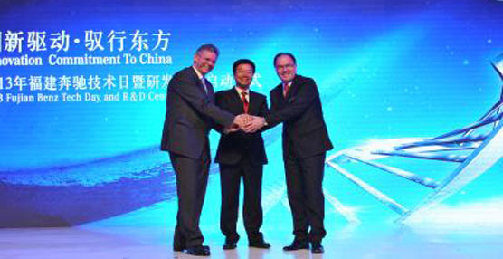 Apertura de la nueva planta de desarrollo de productos de Daimler en China.