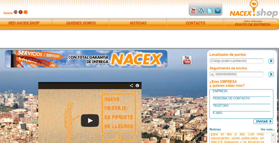 La red Nacex.shop de puntos de recogida y entrega está compuesta por cerca de 1.000 establecimientos en España peninsular.