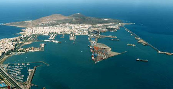 Vista general del Puerto de Las Palmas de Gran Canarias.