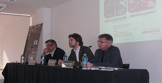 Los representantes de Moldstock, SLI y Privalia, durante la jornada de la Fundación ICIL.
