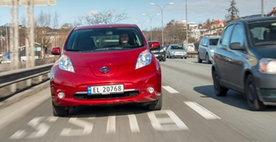 El Nissan Leaf, el segundo más vendido de Noruega.
