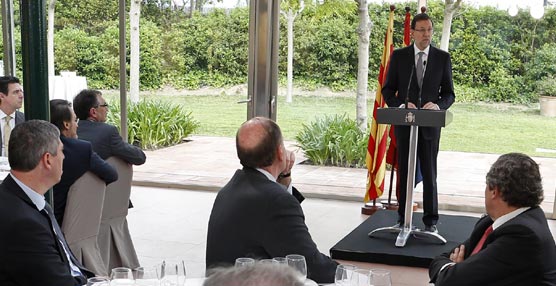 Un momento de la intervención del presidente del Gobierno, Mariano Rajoy.