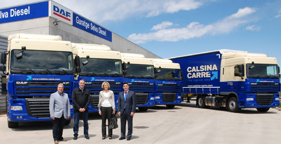 DAF entrega al grupo catal&aacute;n de transporte Calsina Carr&eacute; cinco unidades de su modelo XF