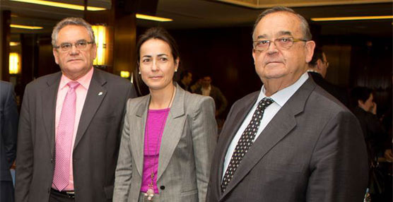 Ovidio de la Roza, María Seguí y Marcos Montero, tras la reunión.