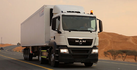 Uno de los camiones entregados por MAN a Arabia Saudita.