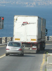 Transporte de mercancías por carretera.