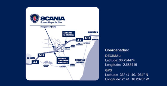 Ubicación de las nuevas instalaciones de Scania.