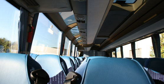 Interior del Magelys Pro de Iveco Bus. 