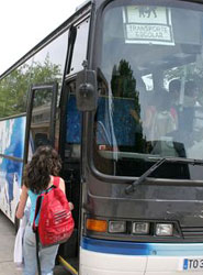 Una 'app' permite conocer la llegada del autobús escolar.