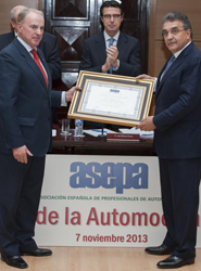 ASEPA nombra 'Personaje Ilustre de la Automoción Española 2013' a Francisco Javier García Sanz