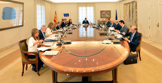 El Consejo de Ministros reunido.