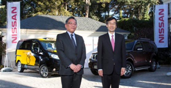 Nissan presenta su nuevo modelo de furgoneta eléctrica en la residencia del embajador de Japón en España