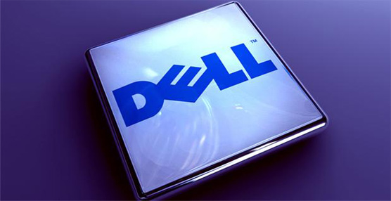 Logotipo de la compañía multinacional estadounidense Dell.