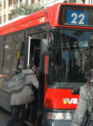Autobús de Zaragoza.