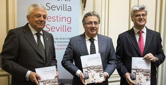 Juan Ignacio Zoido y Javier Landa han presentado un plan para atraer inversores industriales y logísticos a Sevilla.