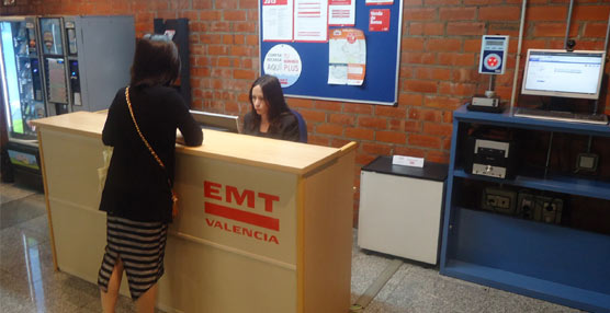 Una de las Oficinas de Atención Al Cliente de EMT Valencia.
