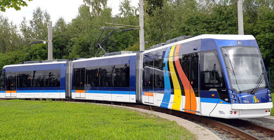 Solaris entregó cinco tranvías de piso bajo a Jena en Alemania.