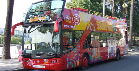 Autobús turístico de City Sightseeing Sevilla.