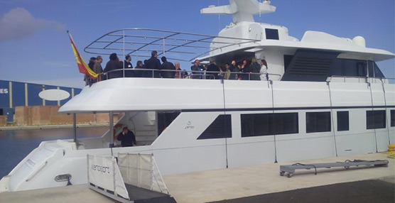 La Autoridad Portuaria de Valencia organizó para los asistentes una visita al puerto valenciano. Foto: DSV. 