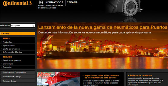 La nueva web en español de Continental.