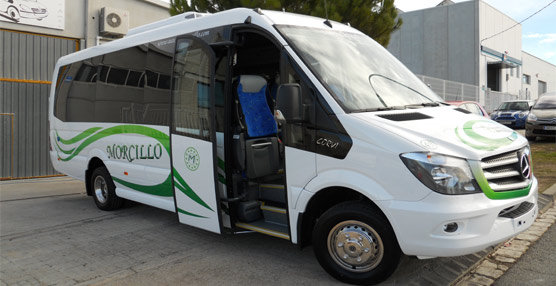 El minibús para la empresa Autocares Morcillo.