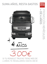 El cartel de la nueva promoción de Renault Trucks.
