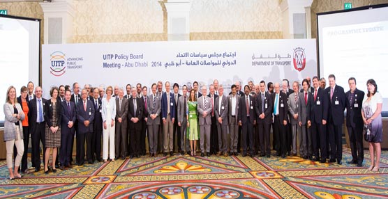 Ministros y personalidades reunidas en la cita de Abu Dhabi. Foto UITP.