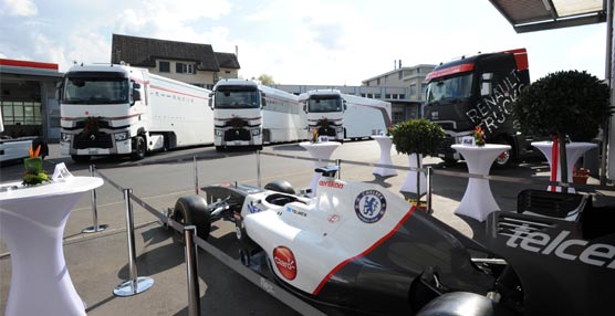 Por cuarto año consecutivo, la escudería Sauber F1 Team se desplaza a los Grandes Premios de Fórmula 1 de Europa con camiones Renault Trucks.
