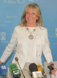 Alcaldesa de Marbella, Ángeles Muñoz.