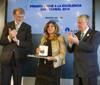 Tipsa recibe el premio AEDHE a la Excelencia Empresarial como Empresa del A&ntilde;o en la edici&oacute;n 2014