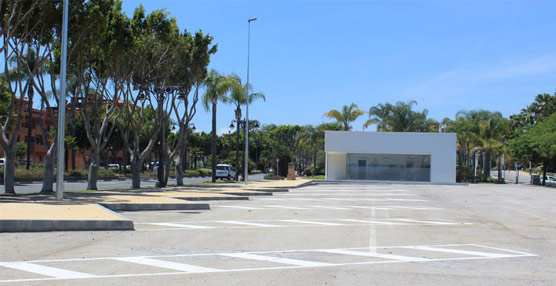 Vista de la nueva estación de autobuses de Estepona.