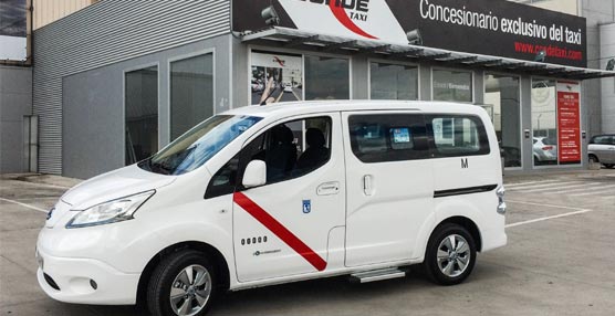 Nissan también ha querido presentar a los taxistas de Madrid su furgoneta eléctrica la e-NV200.