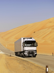Renault Trucks C en los Emiratos Árabes Unidos.