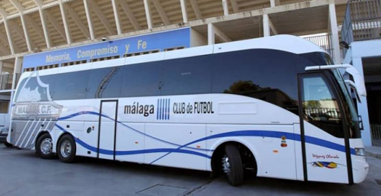 Autobús del Málaga CF.