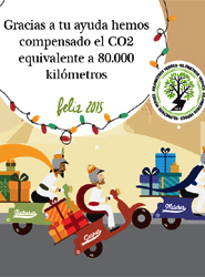 La compañía de transporte urgente Redyser compensa 80.000 km de CO2 en su campaña de Navidad