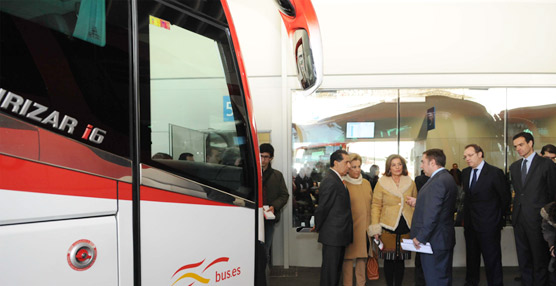 Ana Botella, en su visita para ver las reformas de la Estación Sur de Madrid.