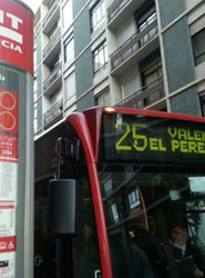 Línea 25 de EMT Valencia.