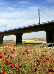 Viaducto Fuentecilla de la LAV Madrid-Segovia-Valladolid.