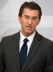 Alberto Núñez Feijóo, presidente de la Xunta de Galicia.