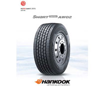 Hankook Tire gana el Red Dot Design Award 2015 por su neum&aacute;tico Truck &amp; Bus Radial, Smart Control AW02
