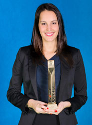 Tina Pandza, Country Manager para el sudoeste europeo de TimoCom, ha recibido el premio.