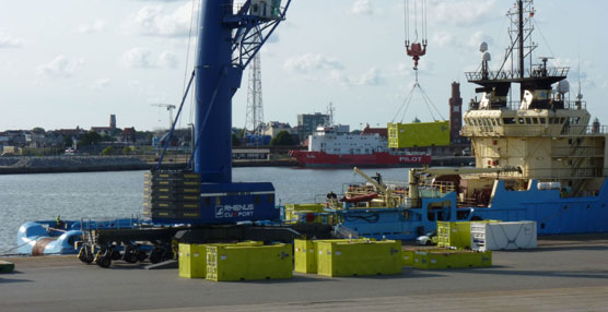 Siemens elige a Cuxport como el especialista en log&iacute;stica de servicio para sus plataformas mar&iacute;timas en el Mar del Norte