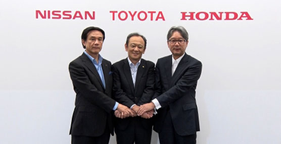 Representantes de Toyota, Nissan y Honda.